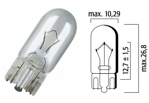 Lampadina wedge bianco - 3w,
